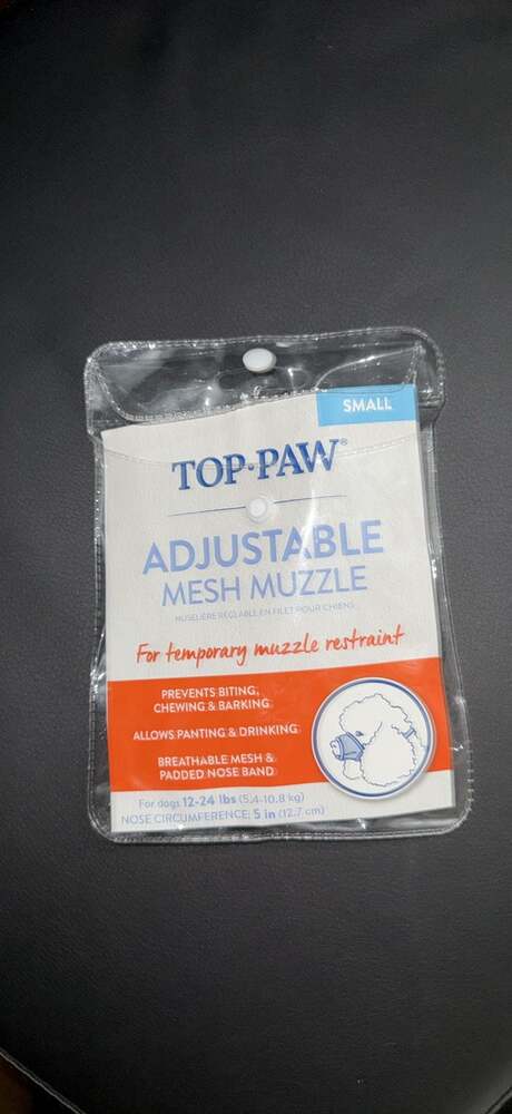 Top Paw Adjustable Mesh Dog Muzzle Size Medium